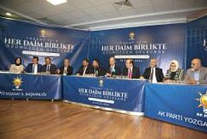 AK PARTİ GENEL MERKEZ TEŞKİLAT BAŞKANLIĞI TÜRKİYE BULUŞMALARI PROGRAMI YOZGAT -  SORGUN  