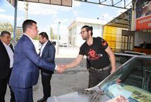 KAHRAMANKAZAN ESNAF VE HASTANE ZİYARETİ