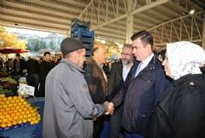 AK PARTİ MAMAK İLÇE BAŞKANLIĞI - TAZİYE, ESNAF VE PAZAR YERİ ZİYARETLERİ