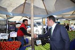 AK PARTİ KEÇİÖREN İLÇE BAŞKANLIĞI ESNAF VE PAZAR YERİ ZİYARETLERİ