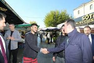 AK PARTİ KEÇİÖREN İLÇE BAŞKANLIĞI ESNAF VE PAZAR YERİ ZİYARETLERİ