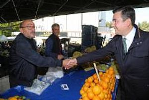 AK PARTİ KEÇİÖREN İLÇE BAŞKANLIĞI ESNAF VE PAZAR YERİ ZİYARETLERİ