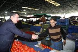 AK PARTİ KEÇİÖREN İLÇE BAŞKANLIĞI ESNAF VE PAZAR YERİ ZİYARETLERİ