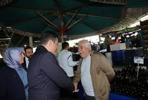 AK PARTİ KEÇİÖREN İLÇE BAŞKANLIĞI ESNAF VE PAZAR YERİ ZİYARETLERİ