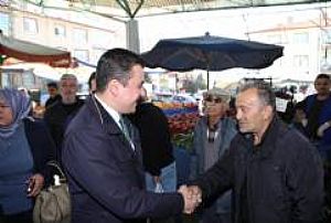 AK PARTİ KEÇİÖREN İLÇE BAŞKANLIĞI ESNAF VE PAZAR YERİ ZİYARETLERİ