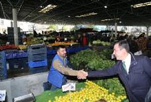 AK PARTİ KEÇİÖREN İLÇE BAŞKANLIĞI ESNAF VE PAZAR YERİ ZİYARETLERİ