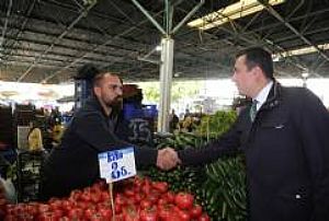 AK PARTİ KEÇİÖREN İLÇE BAŞKANLIĞI ESNAF VE PAZAR YERİ ZİYARETLERİ