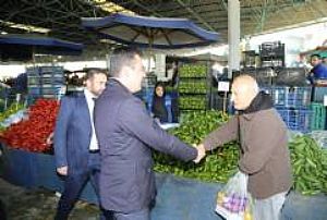 AK PARTİ KEÇİÖREN İLÇE BAŞKANLIĞI ESNAF VE PAZAR YERİ ZİYARETLERİ