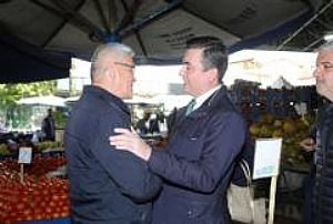 AK PARTİ KEÇİÖREN İLÇE BAŞKANLIĞI ESNAF VE PAZAR YERİ ZİYARETLERİ