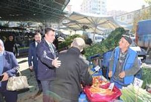 AK PARTİ KEÇİÖREN İLÇE BAŞKANLIĞI ESNAF VE PAZAR YERİ ZİYARETLERİ