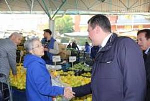 AK PARTİ KEÇİÖREN İLÇE BAŞKANLIĞI ESNAF VE PAZAR YERİ ZİYARETLERİ