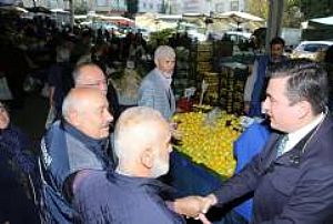 AK PARTİ KEÇİÖREN İLÇE BAŞKANLIĞI ESNAF VE PAZAR YERİ ZİYARETLERİ