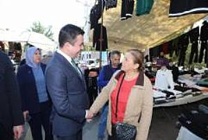 AK PARTİ KEÇİÖREN İLÇE BAŞKANLIĞI ESNAF VE PAZAR YERİ ZİYARETLERİ