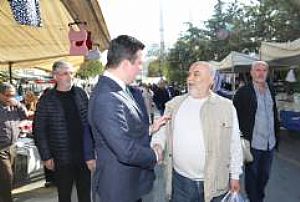 AK PARTİ KEÇİÖREN İLÇE BAŞKANLIĞI ESNAF VE PAZAR YERİ ZİYARETLERİ