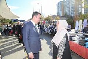 AK PARTİ KEÇİÖREN İLÇE BAŞKANLIĞI ESNAF VE PAZAR YERİ ZİYARETLERİ