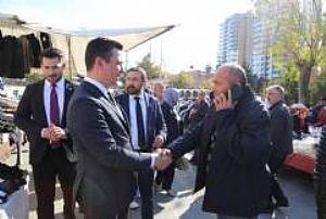 AK PARTİ KEÇİÖREN İLÇE BAŞKANLIĞI ESNAF VE PAZAR YERİ ZİYARETLERİ