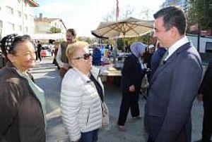 AK PARTİ KEÇİÖREN İLÇE BAŞKANLIĞI ESNAF VE PAZAR YERİ ZİYARETLERİ