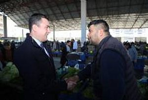 ŞEREFLİKOÇHİSAR ESNAF VE PAZAR YERİ ZİYARETLERİ