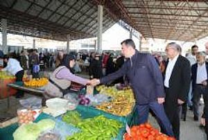 ŞEREFLİKOÇHİSAR ESNAF VE PAZAR YERİ ZİYARETLERİ