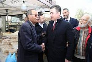 YENİMAHALLE İLÇE BAŞKANLIĞI KARDELEN PAZAR ESNAFI ZİYARETİ