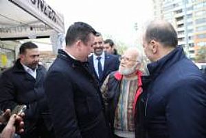 YENİMAHALLE İLÇE BAŞKANLIĞI KARDELEN PAZAR ESNAFI ZİYARETİ