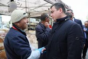 YENİMAHALLE İLÇE BAŞKANLIĞI KARDELEN PAZAR ESNAFI ZİYARETİ