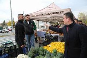 YENİMAHALLE İLÇE BAŞKANLIĞI KARDELEN PAZAR ESNAFI ZİYARETİ