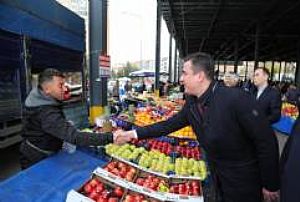 YENİMAHALLE İLÇE BAŞKANLIĞI KARDELEN PAZAR ESNAFI ZİYARETİ