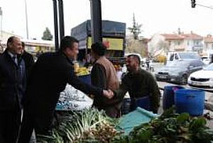 YENİMAHALLE İLÇE BAŞKANLIĞI KARDELEN PAZAR ESNAFI ZİYARETİ