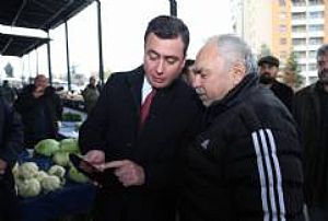 YENİMAHALLE İLÇE BAŞKANLIĞI KARDELEN PAZAR ESNAFI ZİYARETİ