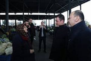 YENİMAHALLE İLÇE BAŞKANLIĞI KARDELEN PAZAR ESNAFI ZİYARETİ