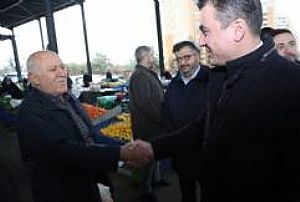 YENİMAHALLE İLÇE BAŞKANLIĞI KARDELEN PAZAR ESNAFI ZİYARETİ