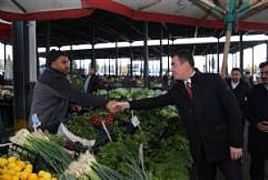 YENİMAHALLE İLÇE BAŞKANLIĞI KARDELEN PAZAR ESNAFI ZİYARETİ