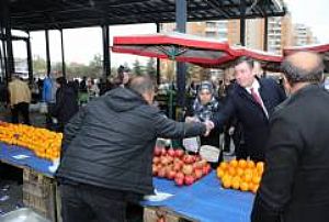 YENİMAHALLE İLÇE BAŞKANLIĞI KARDELEN PAZAR ESNAFI ZİYARETİ