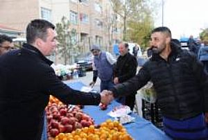 YENİMAHALLE İLÇE BAŞKANLIĞI KARDELEN PAZAR ESNAFI ZİYARETİ
