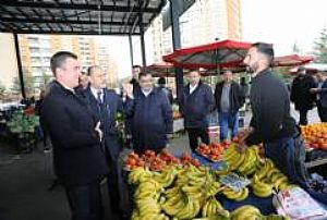 YENİMAHALLE İLÇE BAŞKANLIĞI KARDELEN PAZAR ESNAFI ZİYARETİ