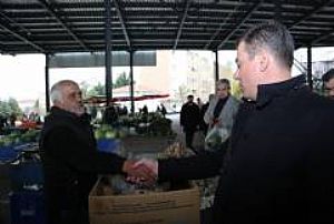 YENİMAHALLE İLÇE BAŞKANLIĞI KARDELEN PAZAR ESNAFI ZİYARETİ