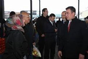 YENİMAHALLE İLÇE BAŞKANLIĞI KARDELEN PAZAR ESNAFI ZİYARETİ