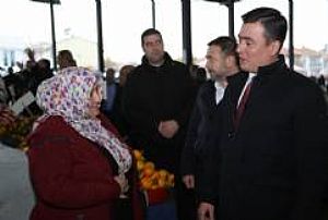 YENİMAHALLE İLÇE BAŞKANLIĞI KARDELEN PAZAR ESNAFI ZİYARETİ