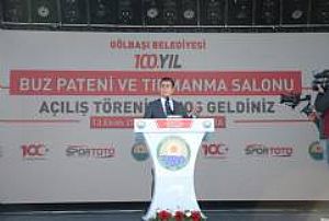 GÖLBAŞI BELEDİYESİ YÜZÜNCÜ YIL BUZ PATENİ VE TIRMANMA SALONU AÇILIŞI 