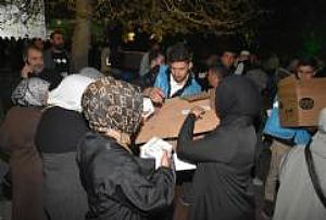 KADİR GECESİ HACIBAYRAM CAMİ LOKMA DAĞITIMI