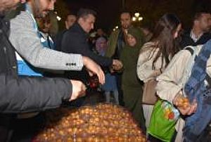 KADİR GECESİ HACIBAYRAM CAMİ LOKMA DAĞITIMI