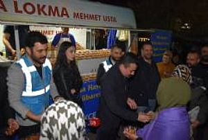 KADİR GECESİ HACIBAYRAM CAMİ LOKMA DAĞITIMI